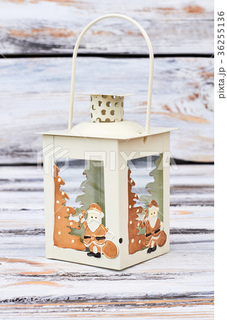 Decorative candle holder with clipping path. 36255136