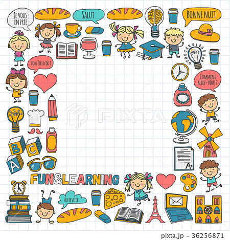 Paris, France. French class. French language. Boys 36256871