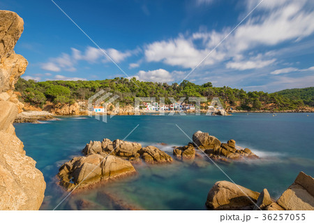 Nice detail from Costa Brava coastal in Spain Nice detail from Costa Brava coastal in Spain 36257055