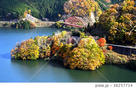 湖と紅葉 湖と紅葉 36257714