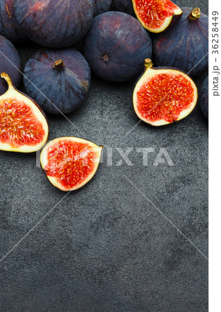 Fig isolated on dark concrete background 36258449