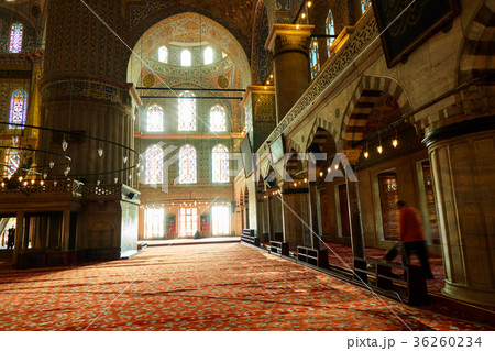 Interior view of the mosque Suleymaniye.Turkey 36260234
