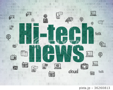 News concept: Hi-tech News on Digital Data Paper 36260813