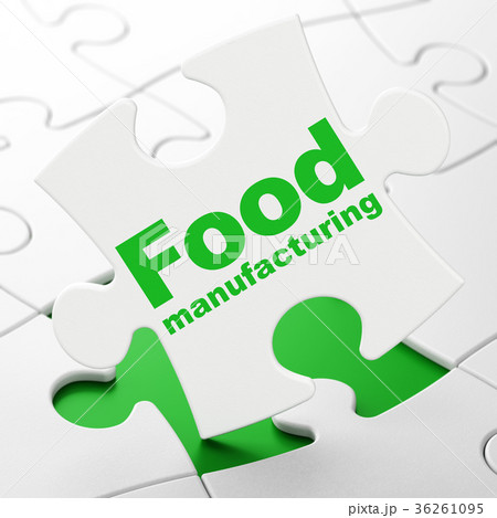 Manufacuring concept: Food Manufacturing on puzzle 36261095