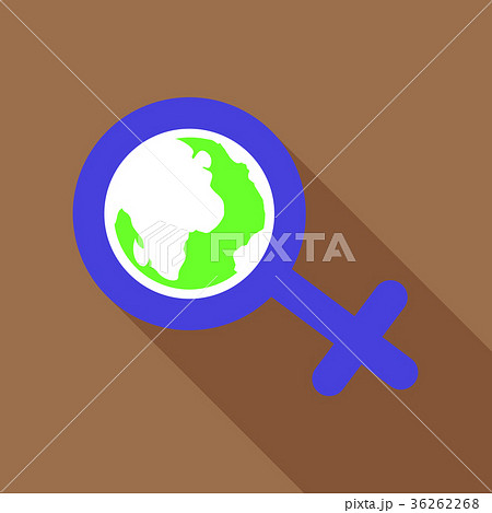 female symbol of the tape. man icon. flat design. 36262268