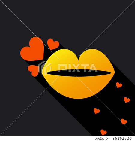 Lips with hearts Lips with hearts 36262520