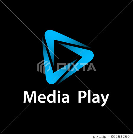 media play blue glowing symbol vector media play blue glowing symbol vector 36263260