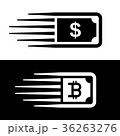 fast money bitcoin motion line banknote vector 36263276
