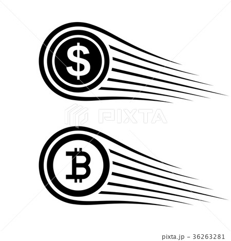fast money bitcoin motion line coin vector 36263281