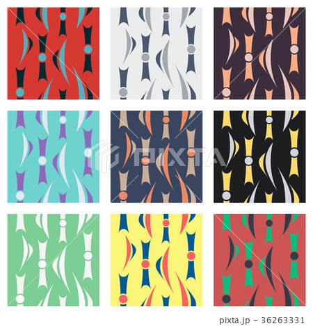 Set of patterns icons .Collection of swatches Set of patterns icons .Collection of swatches 36263331