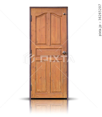 Wooden door isolated on white background Wooden door isolated on white background 36265207