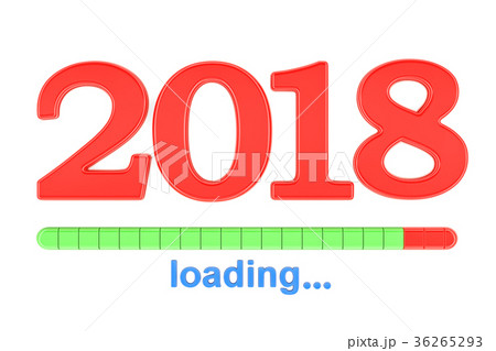 Happy New Year 2018, loading concept Happy New Year 2018, loading concept 36265293