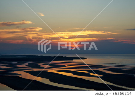 真玉海岸の夕景 36266214