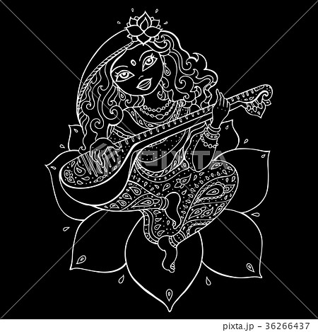 Hindu Goddess Saraswati. Hindu Goddess Saraswati. 36266437