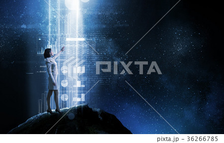 Woman in bright light 36266785