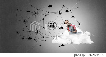 Idea of children Internet communication or online playing and pa Idea of children Internet communication or online playing and pa 36269463