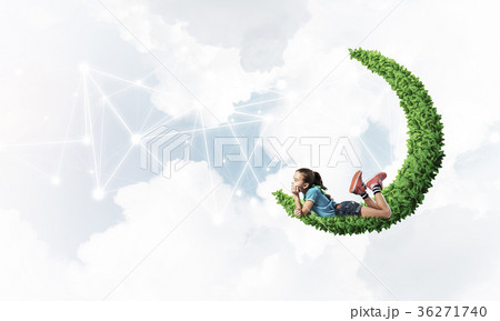 Idea of children Internet communication or online playing and pa 36271740