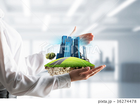 Modern eco friendly city and ecology concepts. Modern eco friendly city and ecology concepts. 36274478