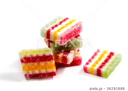 Jelly candies on white background. Jelly candies on white background. 36281686