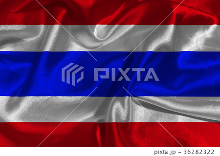 Thailand national flag 3D illustration symbol. Thailand national flag 3D illustration symbol. 36282322