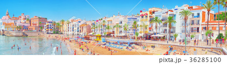 View of the beach and the sea shore View of the beach and the sea shore 36285100