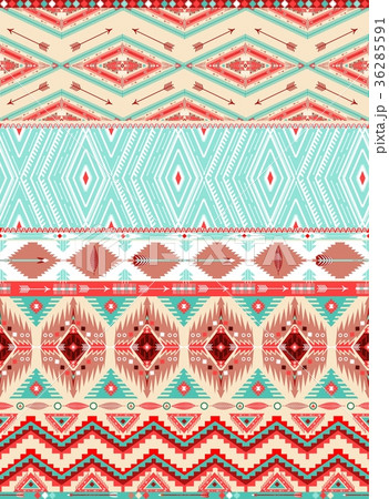 Fancy abstract geometric pattern in tribal style 36285591