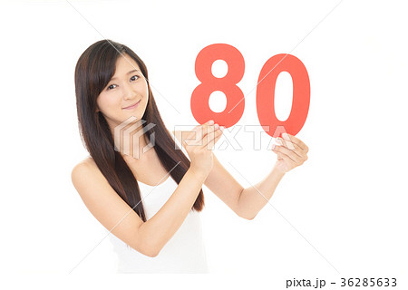 数字を持つ女性 36285633