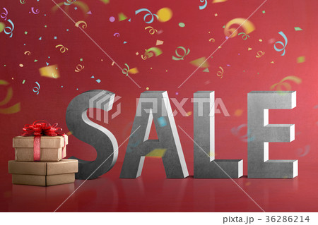 Gift box with Sale sign Gift box with Sale sign 36286214