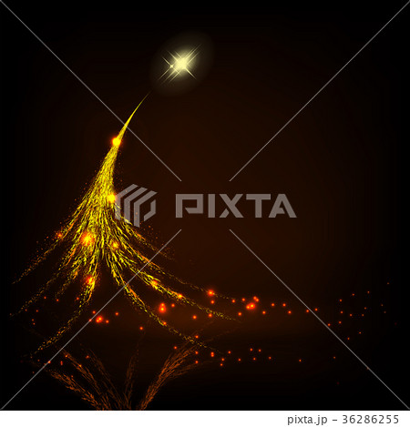 Christmas dark design with an abstract yellow 36286255
