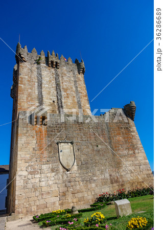 Old tower and castle in Chaves, Portugal 36286689