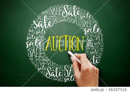 AUCTION word cloud collage 36287316