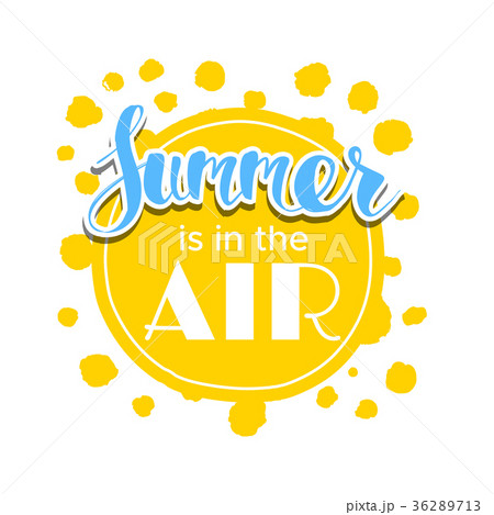 Hello Summer on color circle. Hello Summer on color circle. 36289713