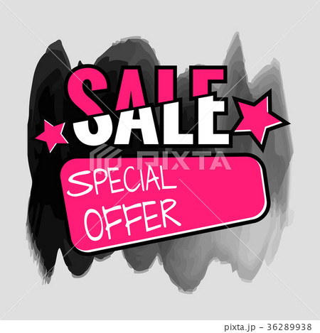 watercolor sale and discount labels. 36289938
