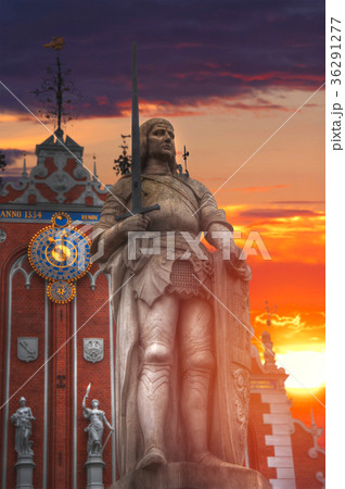 old houses on Riga street. Latvia 36291277