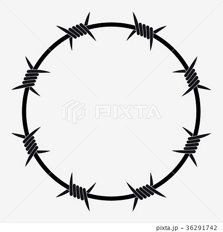 Barbed Wire of Circle Shape 36291742