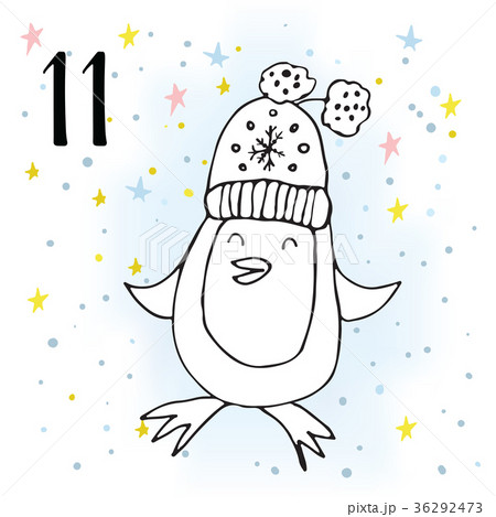 Illustration of the Advent Calendar for Christmas Illustration of the Advent Calendar for Christmas 36292473