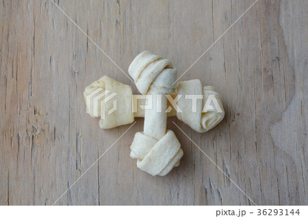 dog bone made from dried cow leather for dog 36293144