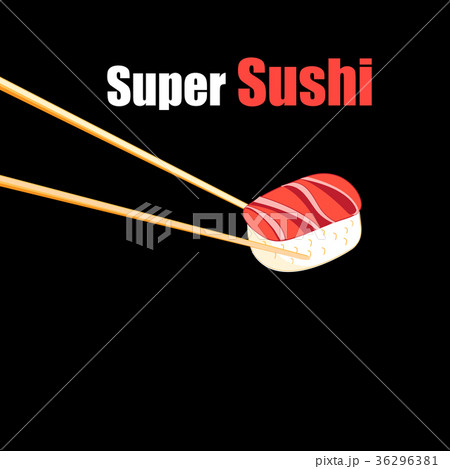 Advertising restaurant poster color from sushi 36296381