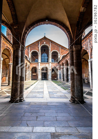 The Basilica of Sant'Ambrogio in Milan, Italy The Basilica of Sant'Ambrogio in Milan, Italy 36296782