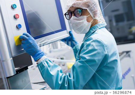 for service engineer visits the high-tech 36296874