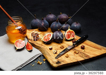 Fig isolated on dark concrete background 36297560