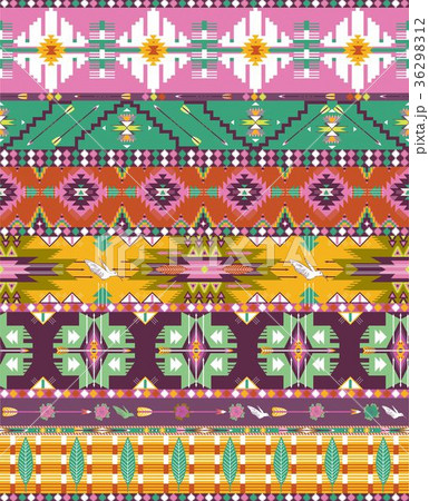 Fancy abstract geometric pattern in tribal style Fancy abstract geometric pattern in tribal style 36298312