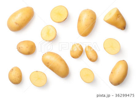 Potatoes Isolated on White Background Potatoes Isolated on White Background 36299475