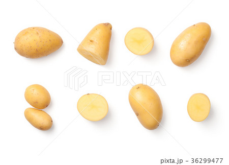 Potatoes Isolated on White Background Potatoes Isolated on White Background 36299477