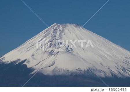 十国峠からの富士山の写真素材