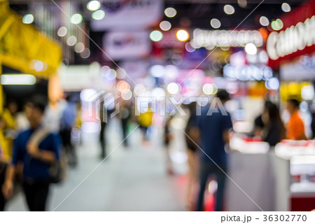 Abstract blurred people in Exhibition Hall. Abstract blurred people in Exhibition Hall. 36302770