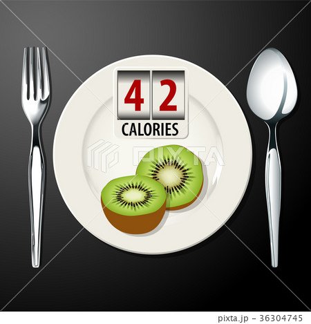 Vector of calories in kiwi 36304745