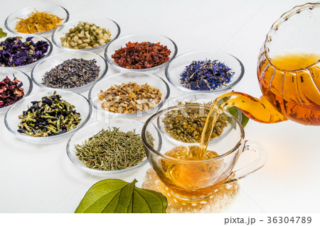 ハーブティーいろいろ　Beautiful color herbal tea 36304789