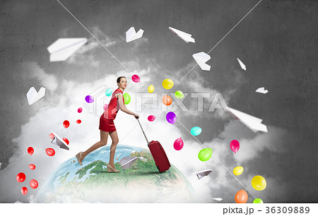 Woman in red 36309889