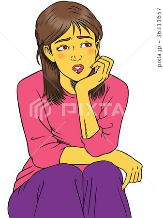 悩む女性 悩む女性 36311657